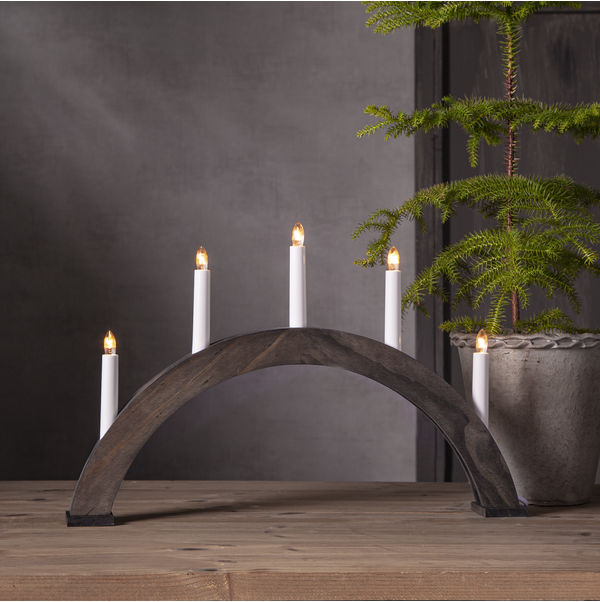 Adventslysestake ALBO 51,5x6x33 cm Vanøtsbrun