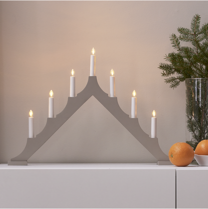 Adventslysestake ALMA 58,5x5,5x40,5 cm Beige