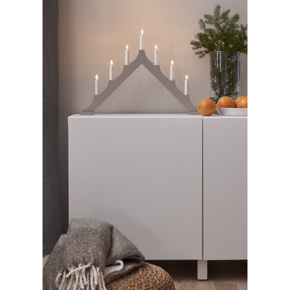 Adventslysestake ALMA 58,5x5,5x40,5 cm Beige