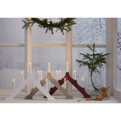 Adventslysestake ALMA 44x5,5x33,5 cm hvit