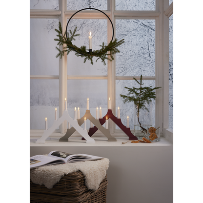 Adventslysestake ALMA 44x5,5x33,5 cm hvit