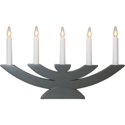 Adventslysestake Navida 42x5x24 cm grå