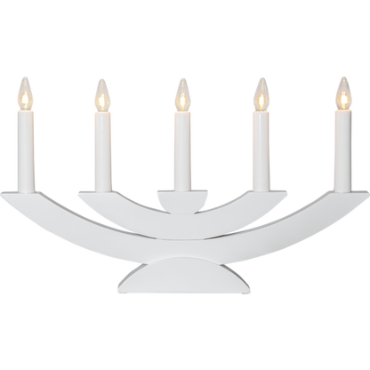 Adventslysestake Navida 42x5x24 cm hvit