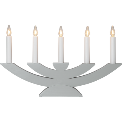 Adventslysestake Navida 42x5x24 cm lys grå