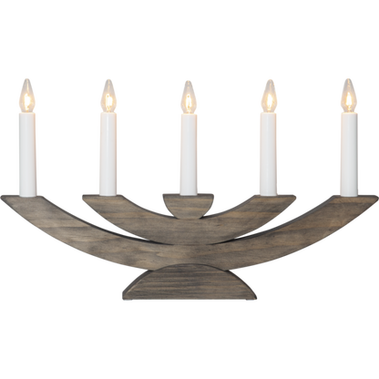 Adventslysestake Navida 42x5x24 cm brun
