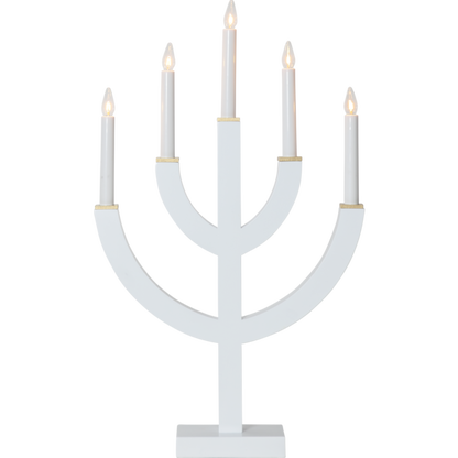 Adventslysestake ANNO 59 cm hvit