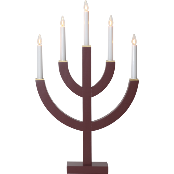 Adventslysestake ANNO 59 cm Rød