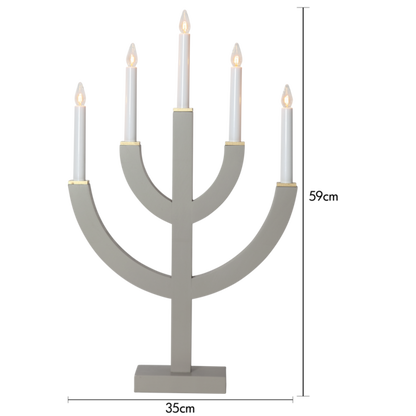 Adventslysestake ANNO 59 cm beige