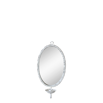 Lysestake Vegg Lysarmatur Speil 38 cm Antikk