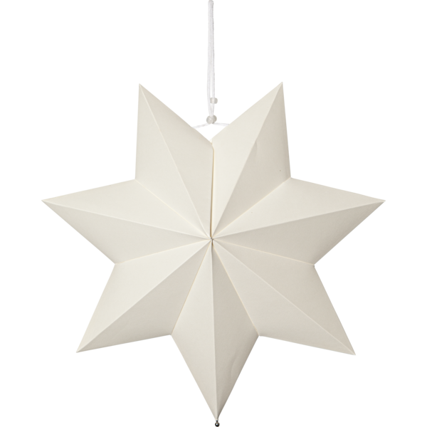 Adventsstjerne Papirstjerne Polar 40 cm hvit
