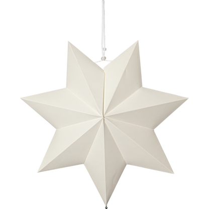 Adventsstjerne Papirstjerne Polar 40 cm hvit