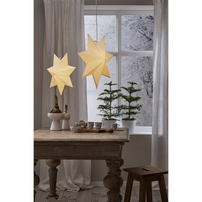 Adventsstjerne Papirstjerne Polar 40 cm hvit