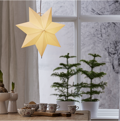 Adventsstjerne Papirstjerne Polar 40 cm hvit