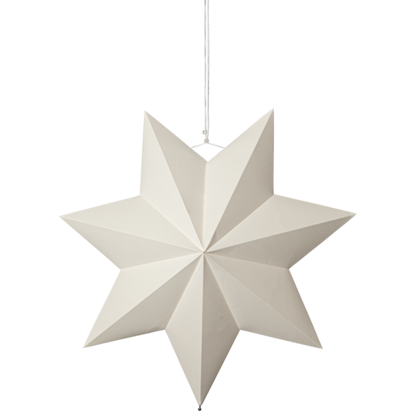 Adventsstjerne Papirstjerne Polar 40 cm hvit