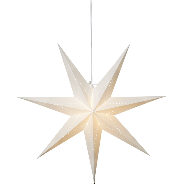 Adventsstjerne Papirstjerne Lyse hvit 70 cm