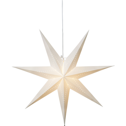 Adventsstjerne Papirstjerne Lyse hvit 70 cm