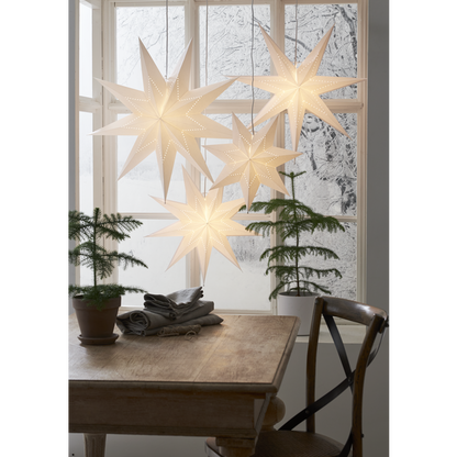 Adventsstjerne Papirstjerne Lyse hvit 80 cm