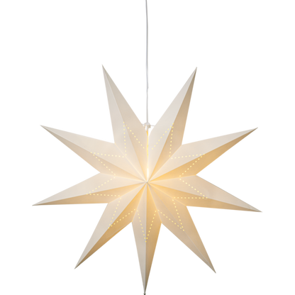 Adventsstjerne Papirstjerne Lyse hvit 80 cm