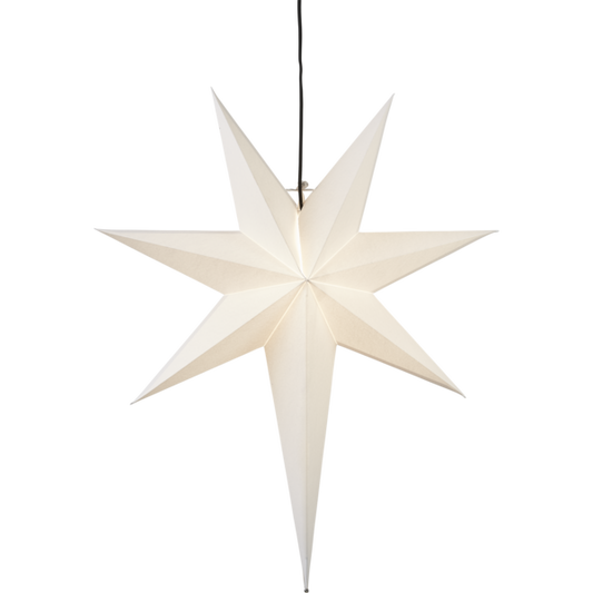 Adventsstjerne Papirstjerne Frozen hvit 66 cm