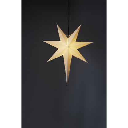 Adventsstjerne Papirstjerne Frozen hvit 66 cm