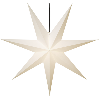Adventsstjerne Papirstjerne Frozen hvit 140 cm