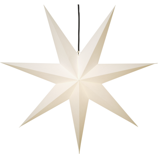 Adventsstjerne Papirstjerne Frozen hvit 140 cm