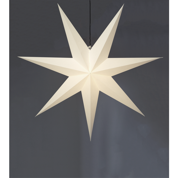 Adventsstjerne Papirstjerne Frozen hvit 140 cm
