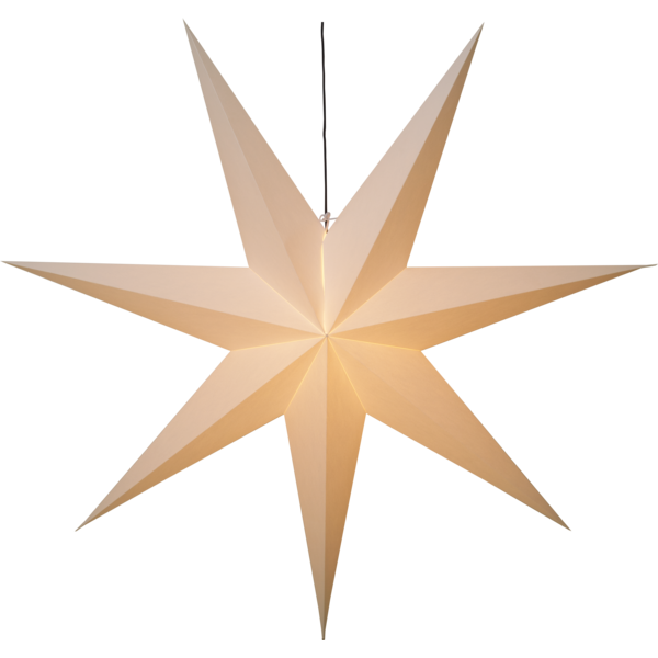 Adventsstjerne Papirstjerne Frozen hvit 140 cm