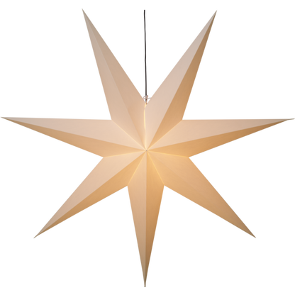 Adventsstjerne Papirstjerne Frozen hvit 140 cm