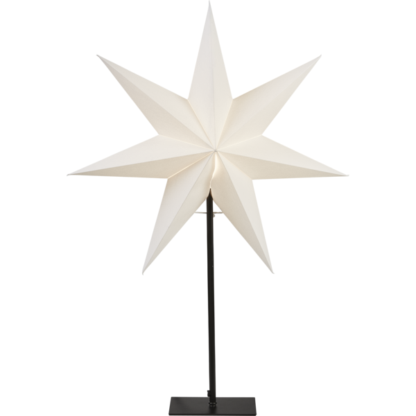 Adventsstjerne Papirstjerne på base Frozen 75 cm Hvit