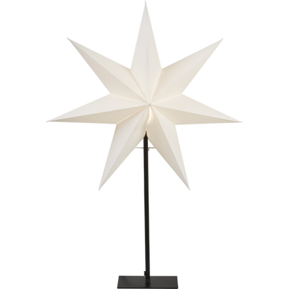 Adventsstjerne Papirstjerne på base Frozen 75 cm Hvit