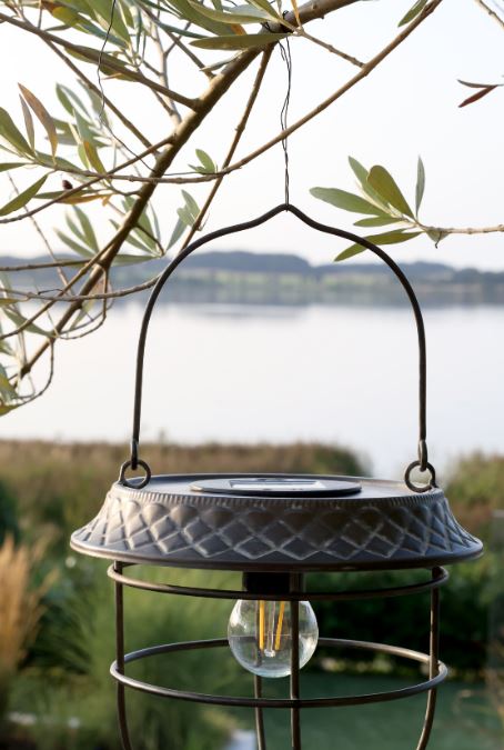 Hagebelysning Solcellelykt for hengende LED-lampe