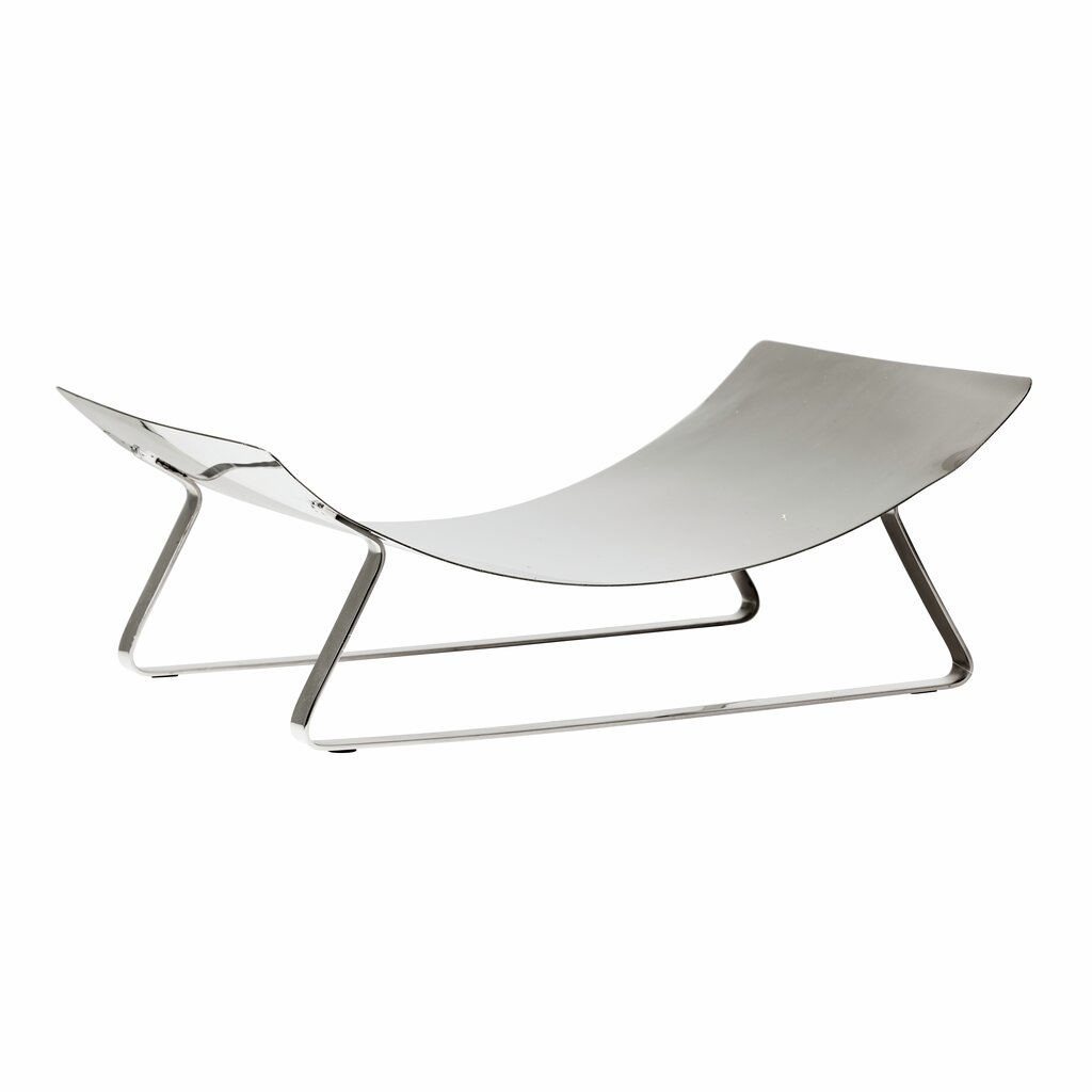 Vedstativ Lyxa metal 40x35x18cm Sølv