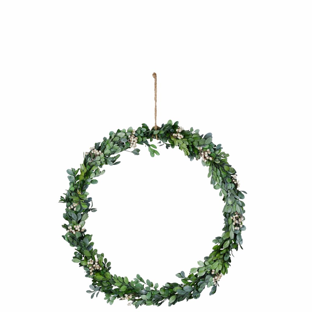 Jul div. Krans konservert med hvite bær 45 cm
