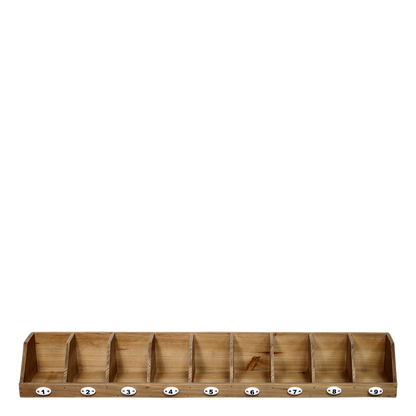 Vegghylle med 9 rom H11/L89/B16 cm