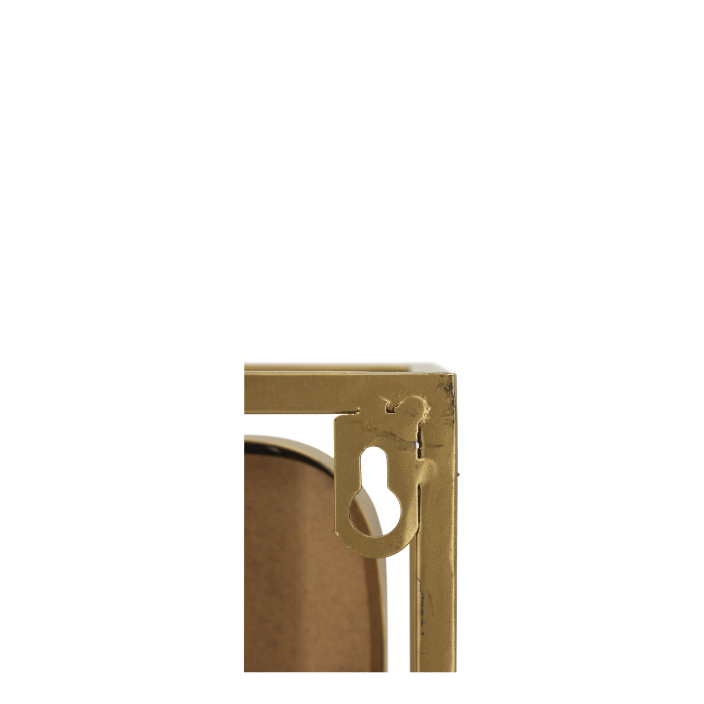 Vegghylle med speil H53/L62/B12 cm natur