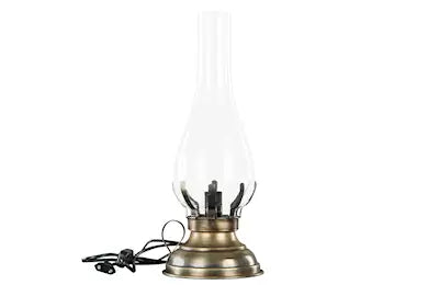 Bordlampe El 42 cm - Antik messing