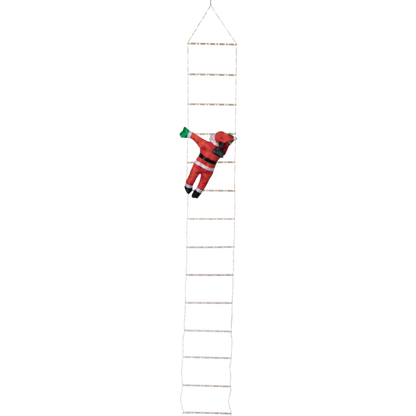 Utendørs julepynt Nisse med stige 200 cm