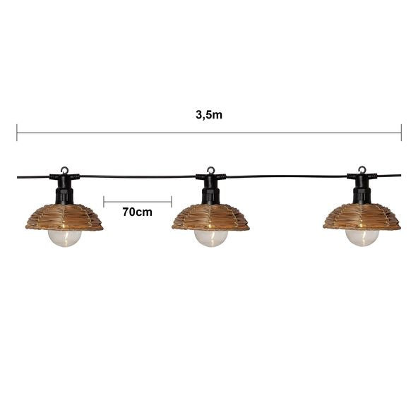 Hagebelysning lyslenke Cesta Light 350 cm