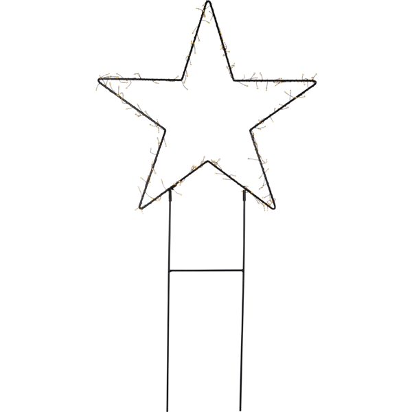 Utendørs julepynt Silhuett Stjerne 60x115 cm