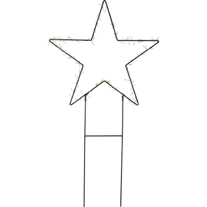 Utendørs julepynt Silhuett Stjerne 60x115 cm
