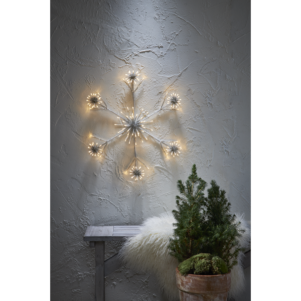 Utendørs julepynt Siluett Flower Snowflake 60 cm