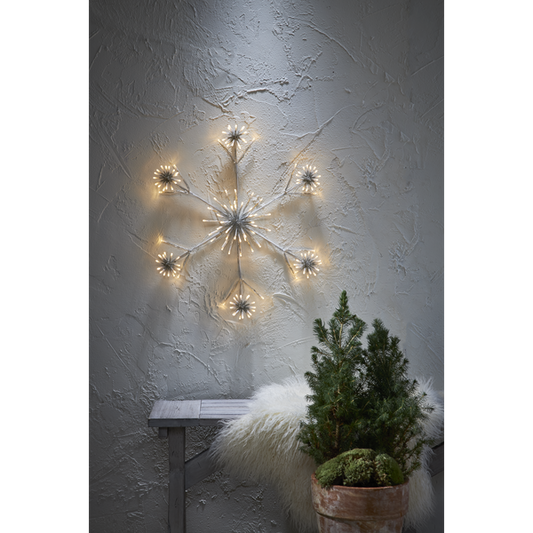 Utendørs julepynt Siluett Flower Snowflake 60 cm