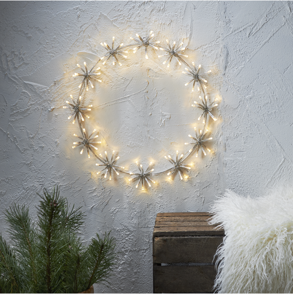 Utendørs julepynt Flower ring 50 cm