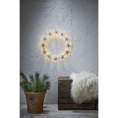 Utendørs julepynt Flower ring 50 cm