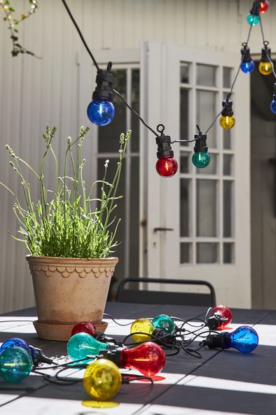 Hagebelysning lyslenke Circus Filament Multi 405 cm