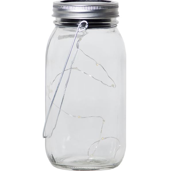 Hagebelysning Soldrevet Solcellsdekoration Glasskrukke