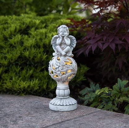 Hagebelysning Soldrevet dekorasjon Engel 27 cm
