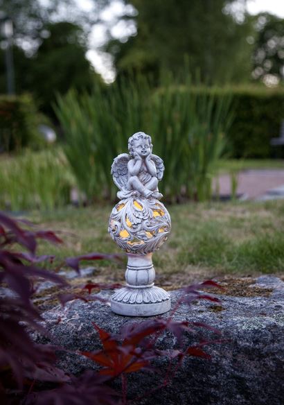 Hagebelysning Soldrevet dekorasjon Engel 27 cm