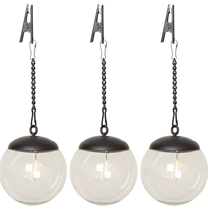 Hagebelysning Soldrevet Solcellsdekoration Globe 3-pack